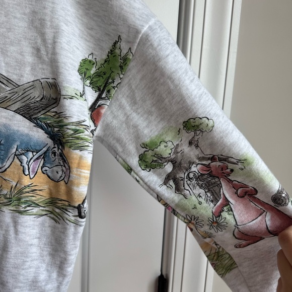 Disney Winnie The Pooh Wrap Sleeve Sweatshirt L - Picture 3 of 6